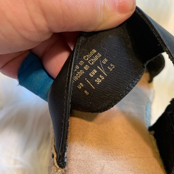 Aldo Espadrille Platform Slide Sandals Black - Picture 8 of 8